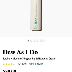 Stripes- Dew as I do (full size cream) NIB